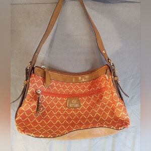 Etienne Aigner Canvas Orange Women's Shoulder Bag